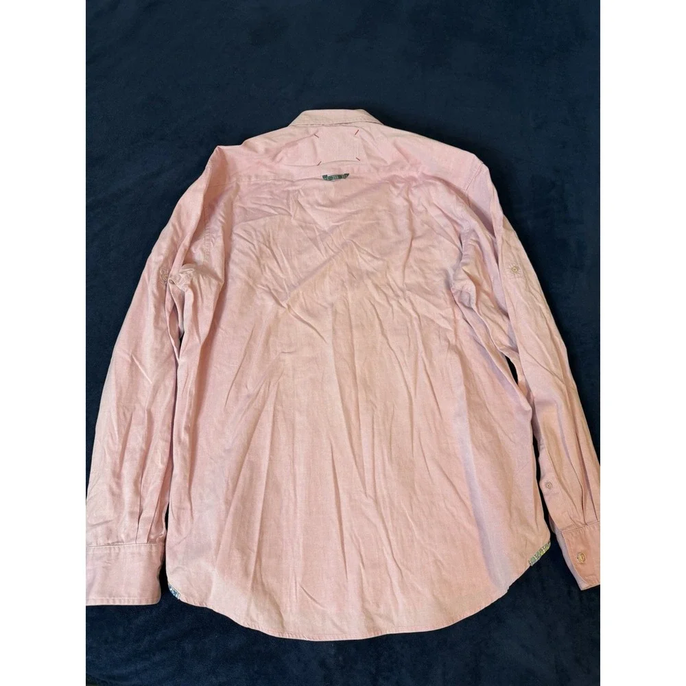 Robert Graham Freshly Laundered Shirt Mens Large Pink Long Sleeve Button Up